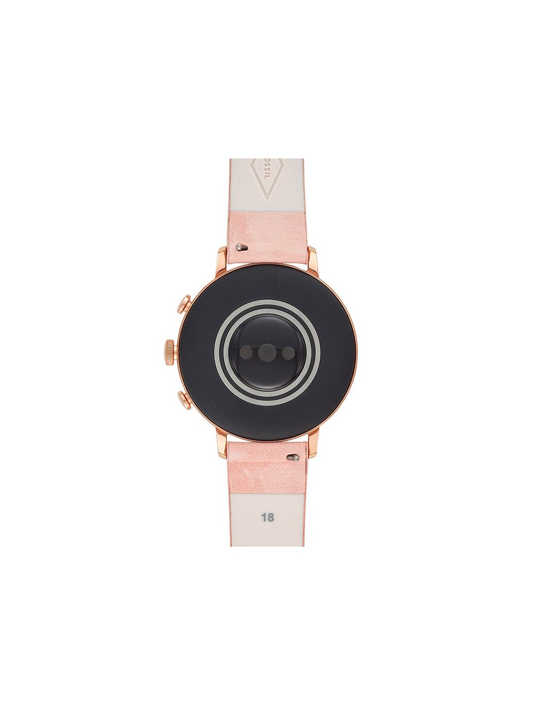 smartwatch fossil venture hr blush leather ftw6015