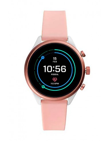 Relógio FTW6022 Fossil Smartwatch | HR Blush Silicone Generation IV