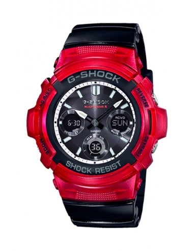 | AWG-M100SRB-4AER | Montre Casio G-SHOCK  « BLACK AND RED » 