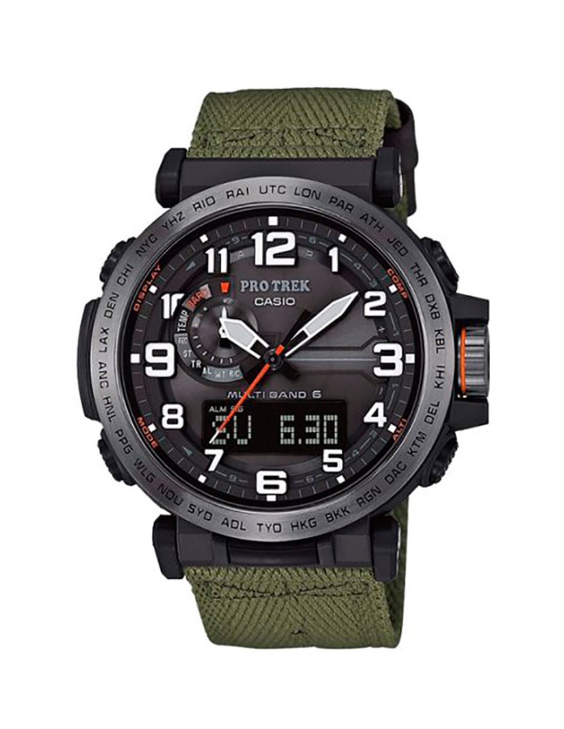 Reloj Casio Pro Trek Solar Triple Sensor - Tela Chile