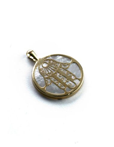 Pingente Ouro 18 K Motivo Mão de Fátima