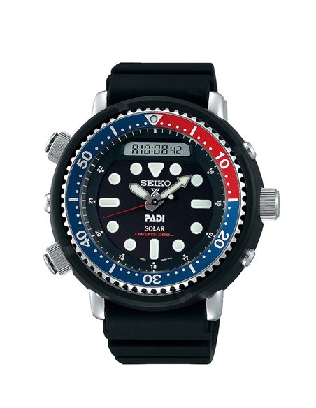 expedición tratar con antártico SNJ027P1 | Reloj Seiko Solar Prospex Padi Diver´s 200 m Hybrid Arnold