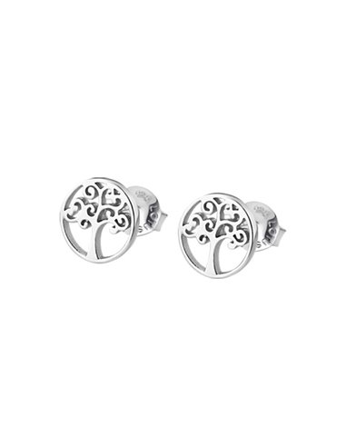 | LP1531/4/1 | Pendientes Lotus Silver Árbol de la Vida