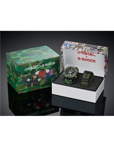 | GA-2000GZ-3AER | Casio « GORILLAZ » G-SHOCK & G-CARBON GA-2000GZ-3AER