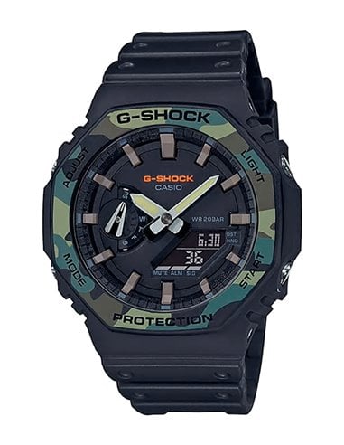 | GA-2100SU-1AER | Herrenuhr Casio « G-SHOCK & G-CARBON » COLORS MILITARY
