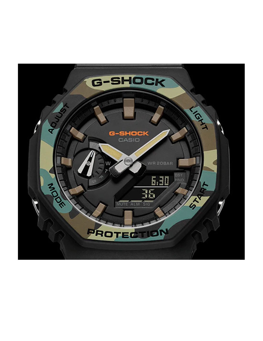 GA-2100SU-1AER | Casio Watch « G-SHOCK & G-CARBON » COLORS MILITARY