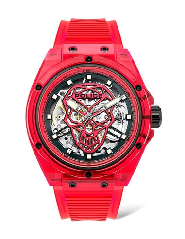 | PL15924JPR/16P | Montre Police « TRANSLUCENT SKULL » PL15924JPR/16P