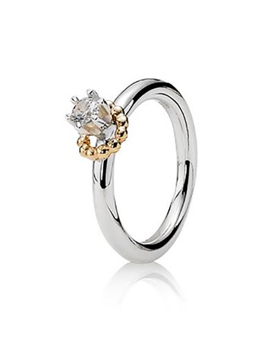 | 190379-CZ-12 | Anel Pandora « Gold Bubble Breath »