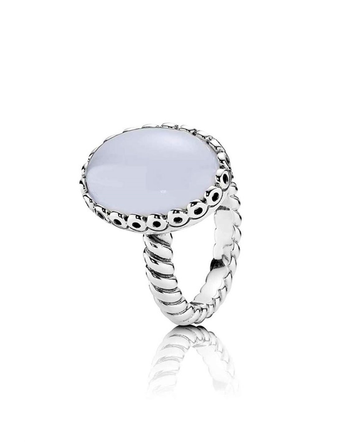 Genuine Pandora Grey Moonstone Oval Ring Size 54 💕 925 ALE Very Rare | eBay