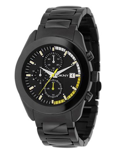 | NY1283 | Herrenuhr DKNY « BLACK STEEL CHRONO » NY1283