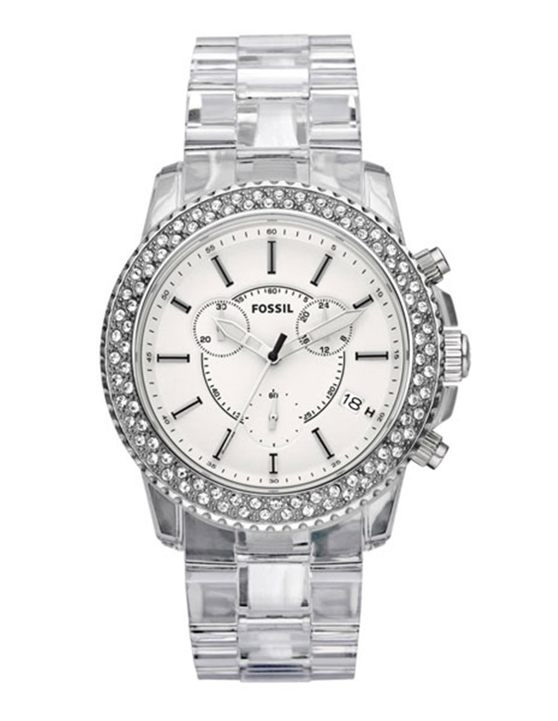 Reloj fossil shop transparente hombre