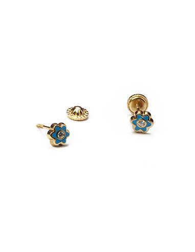 Ohrringe Gold 18 K « BABY » 16028V