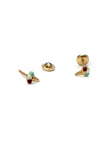 Pendientes Oro 18 K « BEBÉ » 16035S