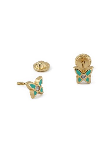 Ohrringe Gold 18 K « BABY » 2P00725-V