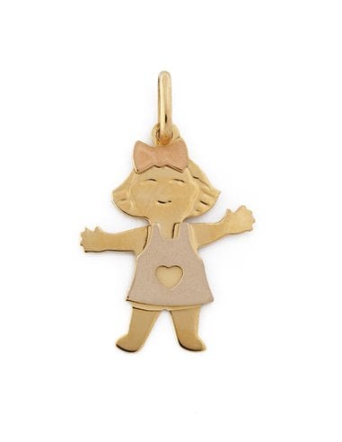 Pendentif D´or 18 K « Fille » 00162