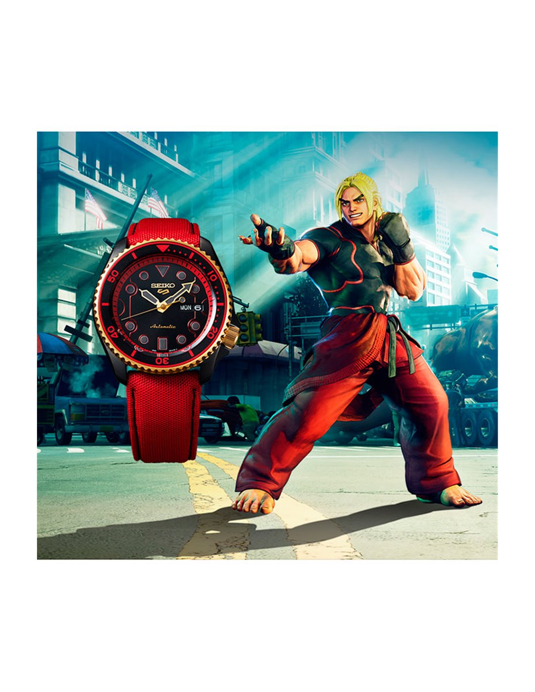 SRPF20K1 | Seiko « Nº5 SPORTS STREET FIGHTER KEN » SRPF20K1 SRPF20K1 | Seiko « Nº5 SPORTS STREET FIGHTER KEN » SRPF20K1