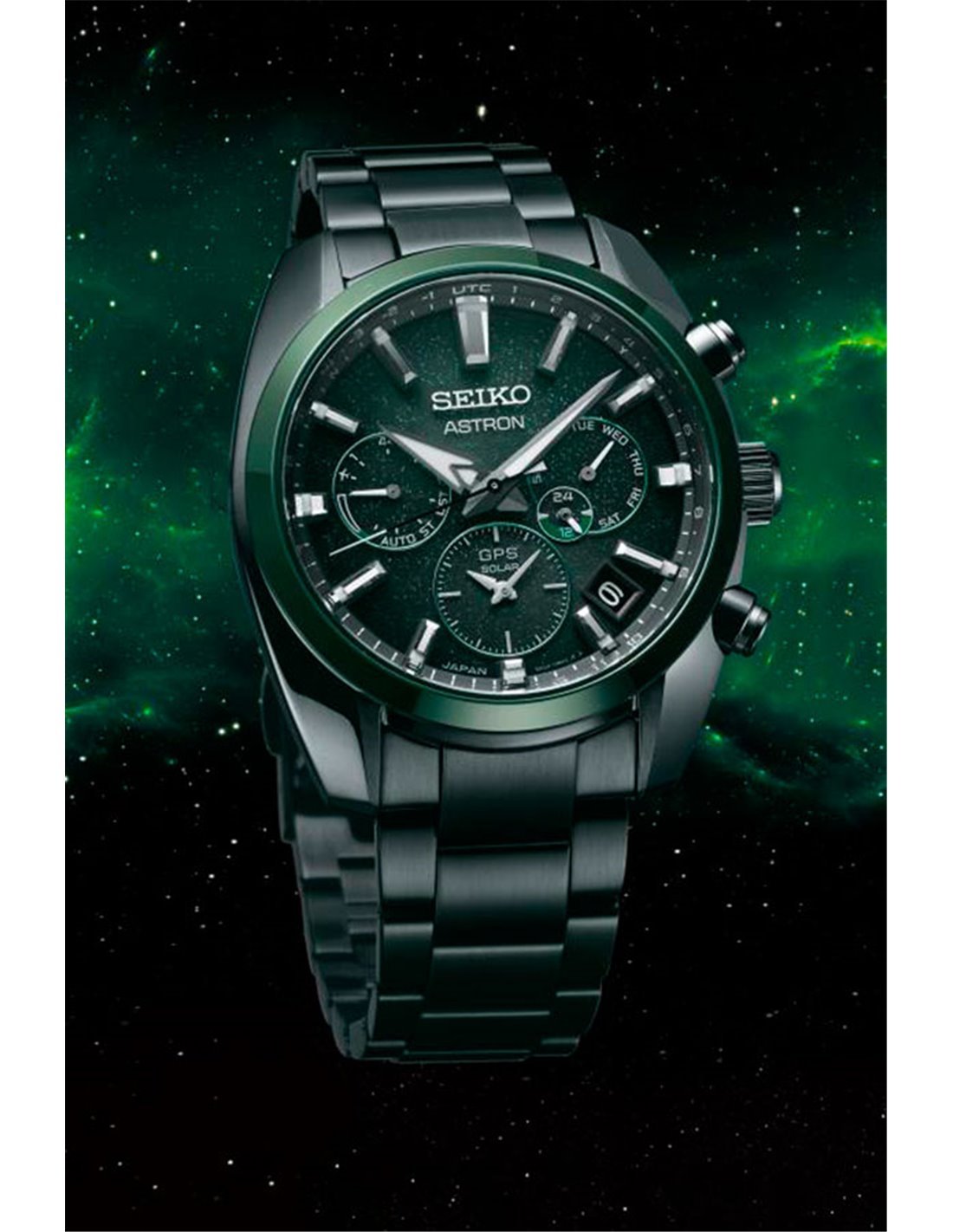 | SSH079J1 | Seiko « Astron GPS Solar Chronograph The Green Nebula ...