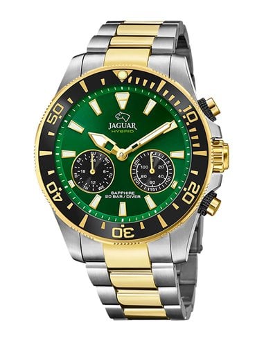 Jaguar Watch J889/3 Executive XL Hybrid Combined Green Dial