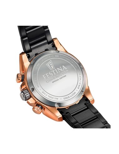 Relógio Festina F20548/1 Hybrid Connected Chrono Bike Ip Rosa e Preto