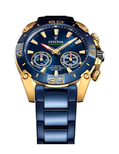 Herrenuhr Festina F20547/1 Hybrid Connected Chrono Bike Blau