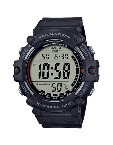 Casio Reloj despertador, regular, negro