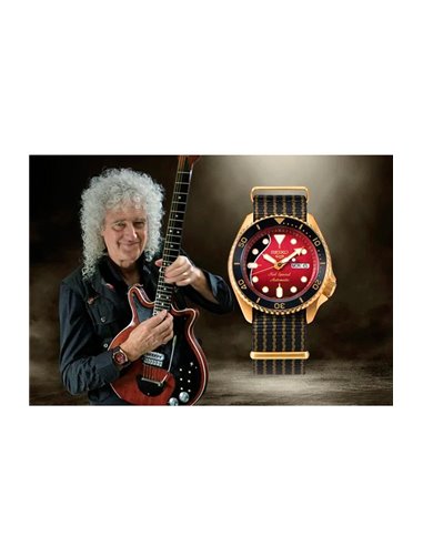 Seiko Watch SRPH80K1 Automatic Nº5 Sports Brian May Red Special II