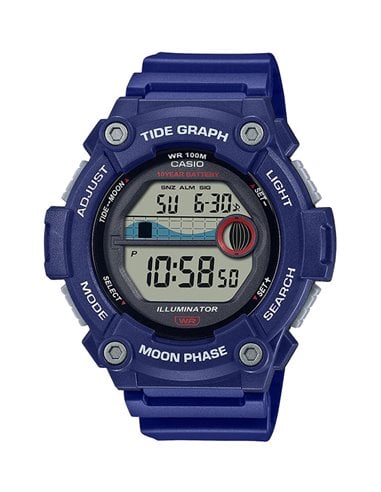 | WS-1300H-2AVEF | Relógio Casio « COLLECTION TIDE GRAPH MOON PHASE » WS-1300H-2AVEF
