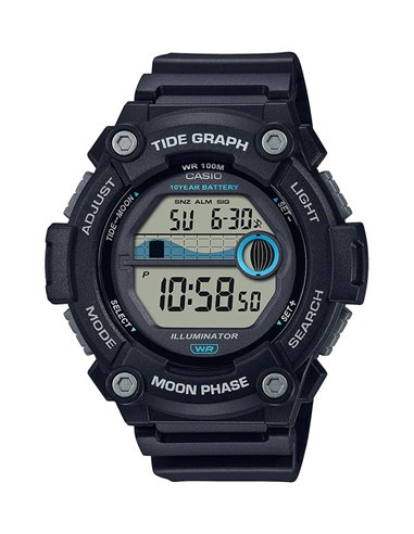 | WS-1300H-1AVEF | Relógio Casio « COLLECTION TIDE GRAPH MOON PHASE » WS-1300H-1AVEF