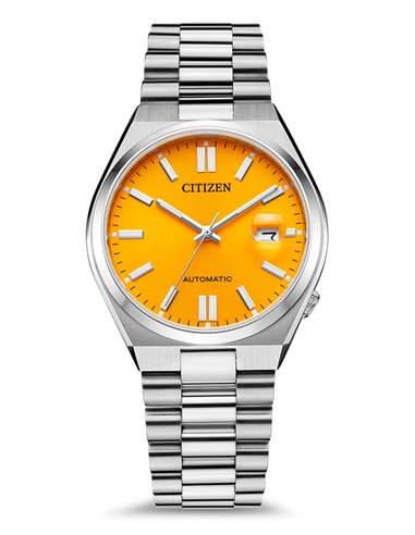 NJ0150-81Z Citizen Tsuyosa Uhr mit Orange Tweety Zifferblatt