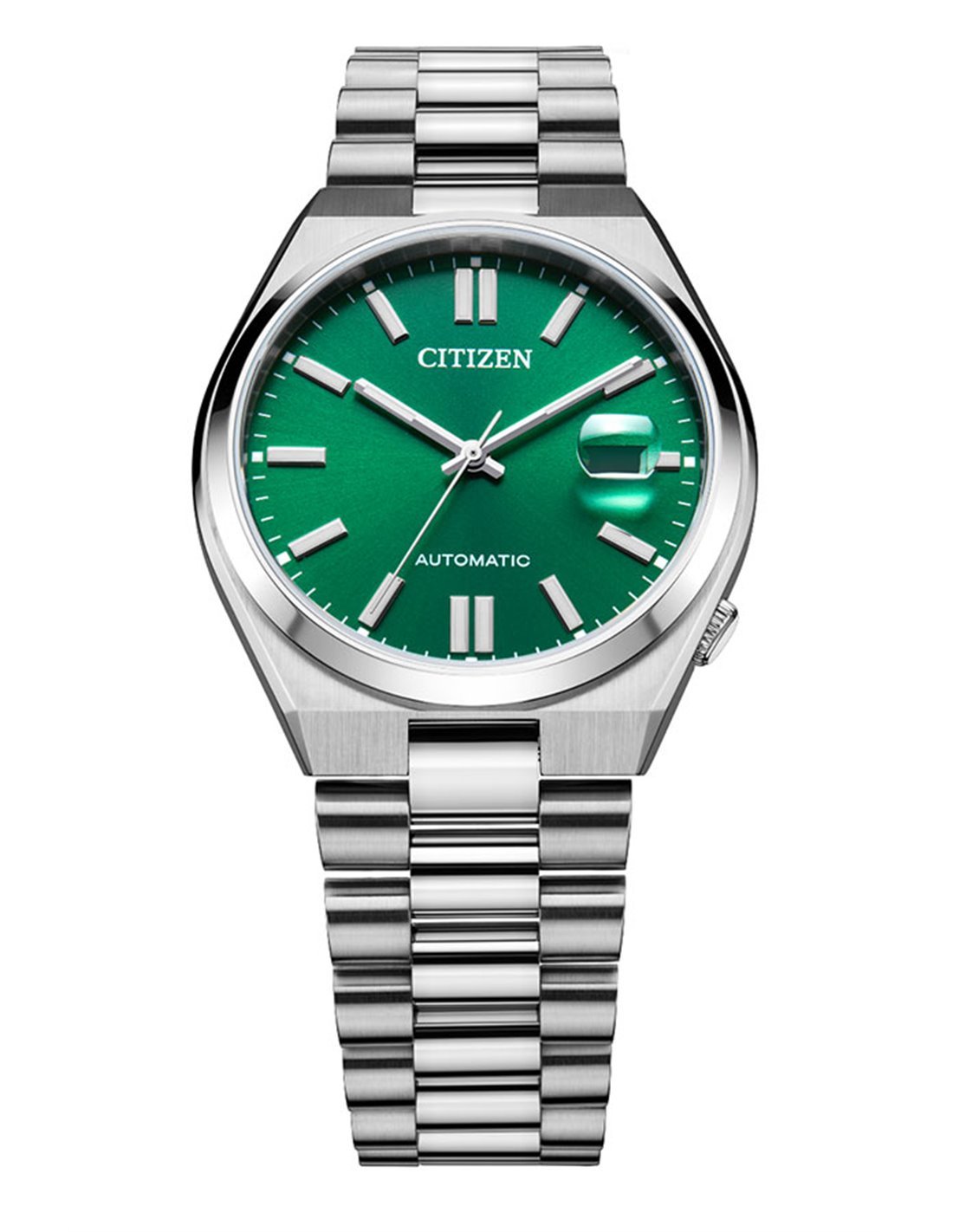 Citizen - Reloj analógico automático para hombre con correa de acero  inoxidable Tsuyosa