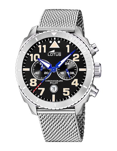 | 18704/3 | Herrenuhr Lotus « CHRONO PILOT » 18704/3