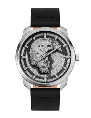 Herrenuhr Police PL15714JS/04 Bleder Schwarz und Totenkopf