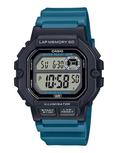 Relógio Casio WS-1400H-3AVEF Collection Sporty 60 Laps Square