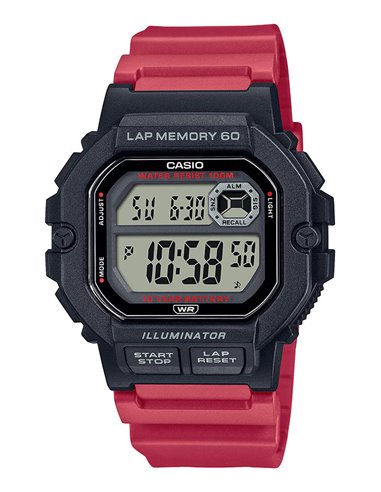 Relógio Casio WS-1400H-4AVEF Collection Sporty 60 Laps Square