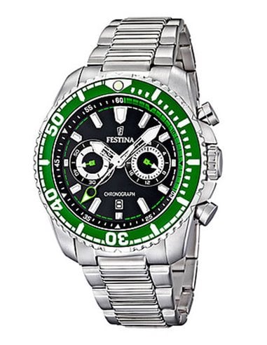 Herrenuhr Festina F16564/6 Chrono Grün