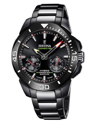 Relógio Festina F20648/1 Hybrid Connected Chrono Bike Preto