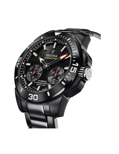 Relógio Festina F20648/1 Hybrid Connected Chrono Bike Preto