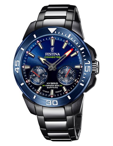 Montre Festina F20647/1 Hybrid Connected Chrono Bike Cadran Bleu
