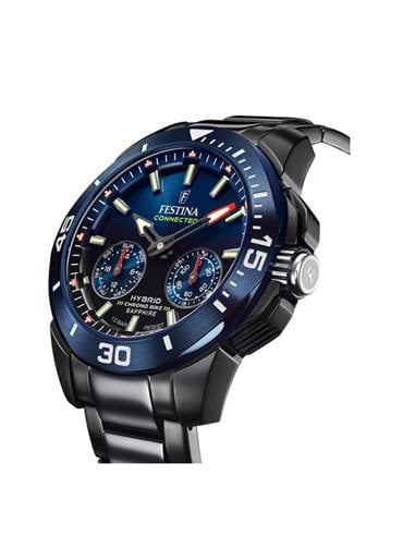 Relógio Festina F20647/1 Hybrid Connected Chrono Bike Mostrador Azul