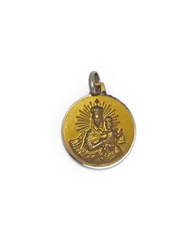 Pendentif D´or 18 K Scapulaire « Notre-Dame du Mont Carmel et Coeur Jésus » VCNEE