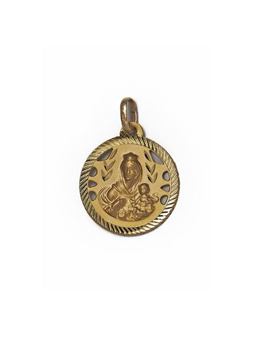 Pendentif D´or 18 K Scapulaire « Notre-Dame du Mont Carmel et Coeur Jésus » VC120008
