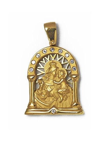 Colgante Oro 18 K « Virgen del Carmen » VCRPE
