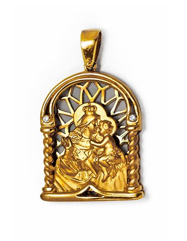 Pendentif D´or 18 K « Notre-Dame du Mont Carmel » VCRRE