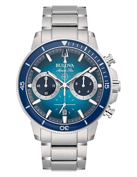 Bulova marine star 200m blue deals