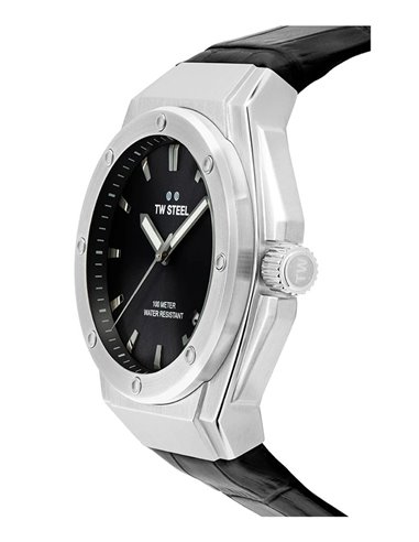 Relógio Tw Steel CE4108 Ceo Tech Pulseira de Couro Preto