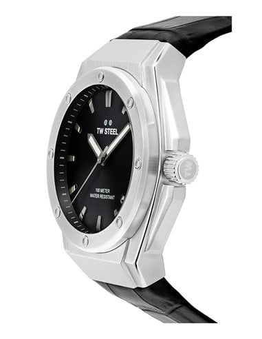 Tw Steel Watch CE4108 Ceo Tech Black Leather Strap