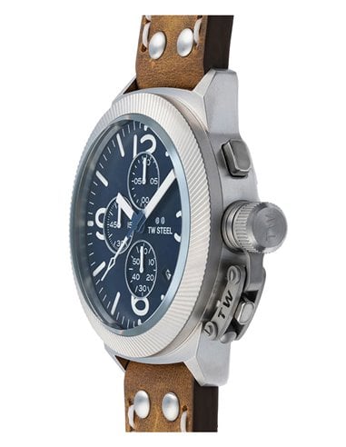 Herrenuhr Tw Steel CS106 Canteen Blauem Zifferblatt