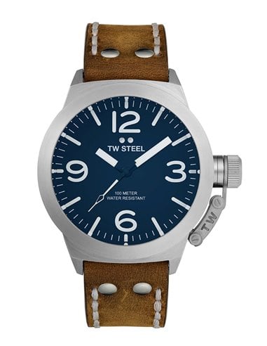 Herrenuhr Tw Steel CS102 Canteen Blauem Zifferblatt