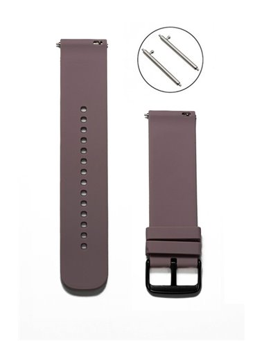 Correa Silicona « Universal 22 mm » Rosa Pálido