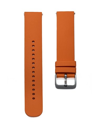 Correia Silicone « Universal 22 mm » Laranja
